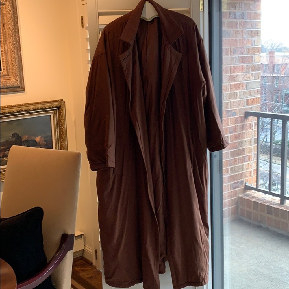 Brown Go Silk Coat